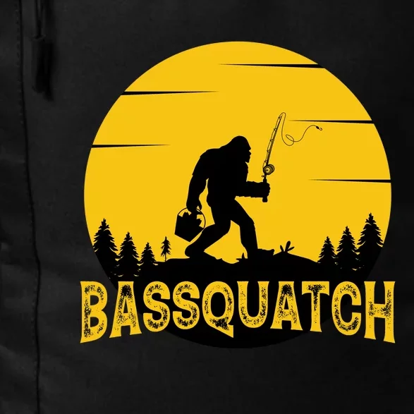 Bassquatch Bigfoot Bass Fishing Daily Commute Backpack