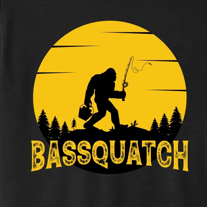 Bassquatch Bigfoot Bass Fishing ChromaSoft Performance T-Shirt