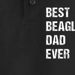 Beagle Best Beagle Dad Ever Dry Zone Grid Performance Polo