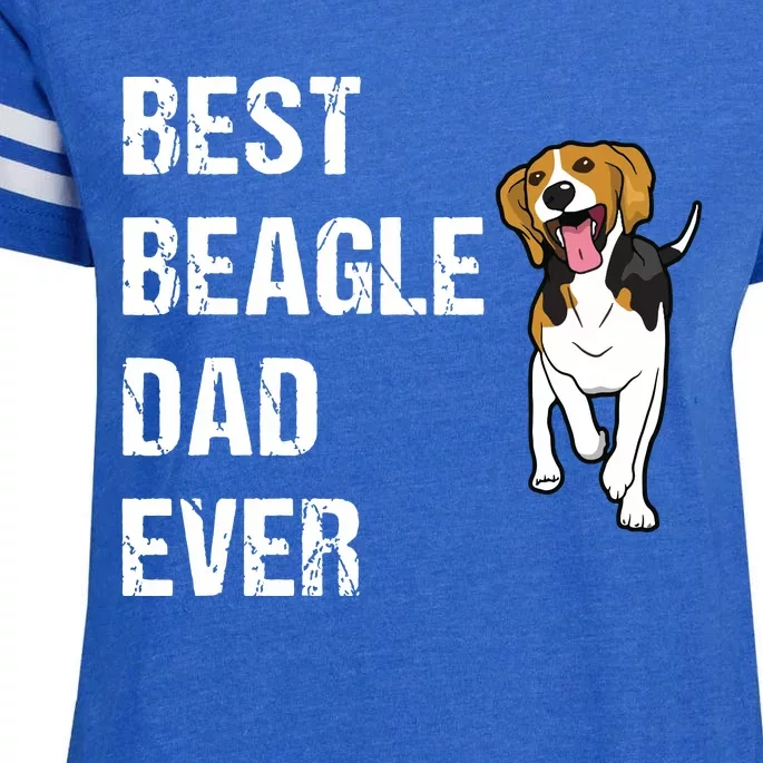 Beagle Best Beagle Dad Ever Enza Ladies Jersey Football T-Shirt