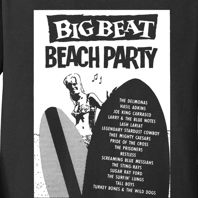 Big Beat Beach Party Kids Long Sleeve Shirt