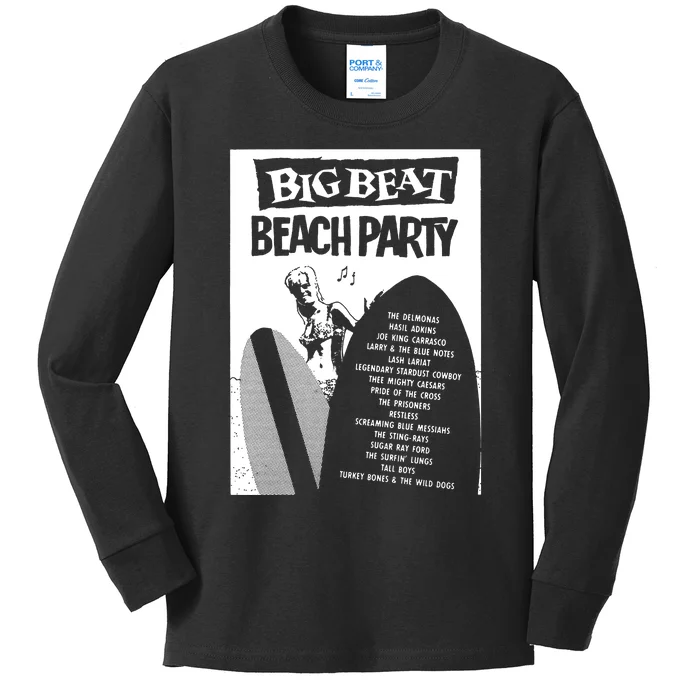 Big Beat Beach Party Kids Long Sleeve Shirt