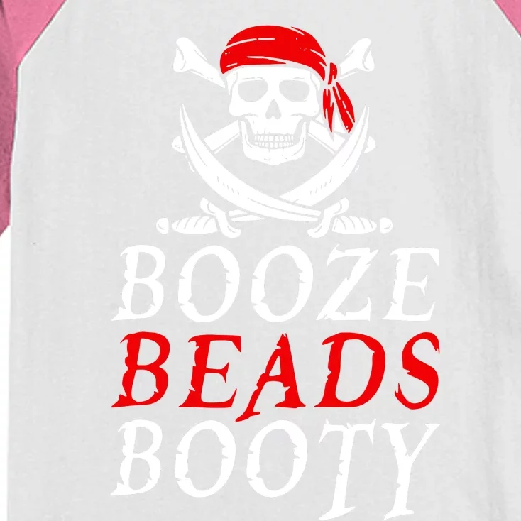 Booze Beads Booty Kids Colorblock Raglan Jersey