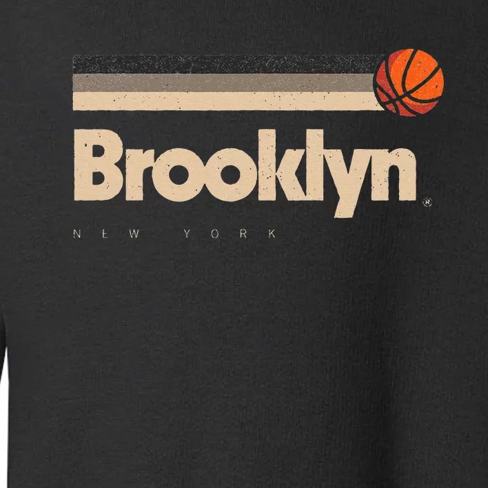 Brooklyn Basketball BBall City New York Retro Brooklyn Toddler Sweatshirt