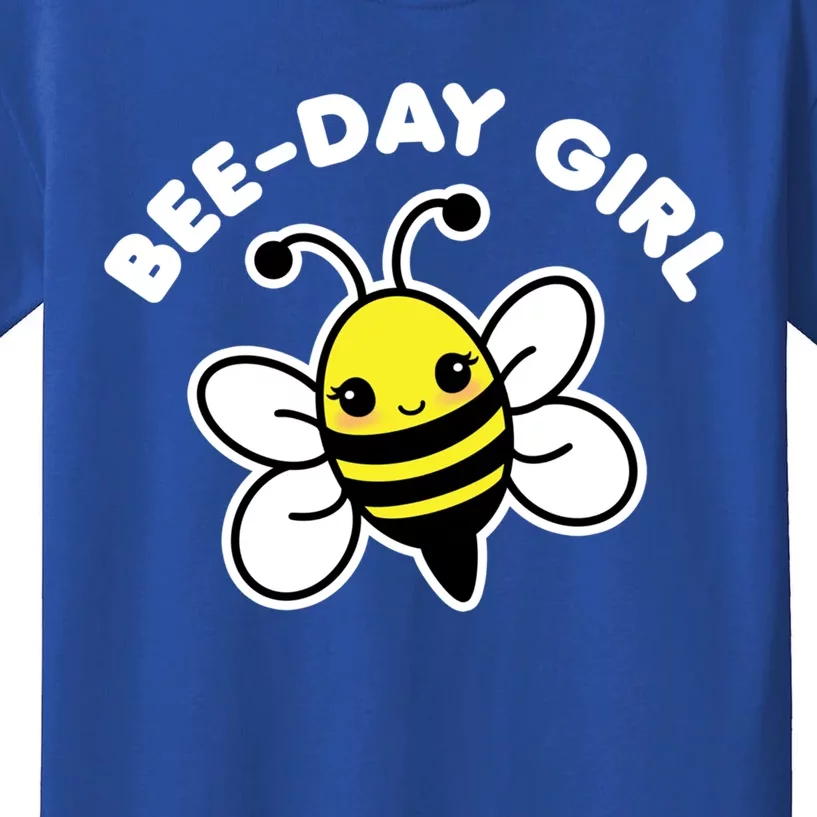 Birthday Bee Beegiftday Kawaii Bee Matching Drawing Great Gift Kids T-Shirt