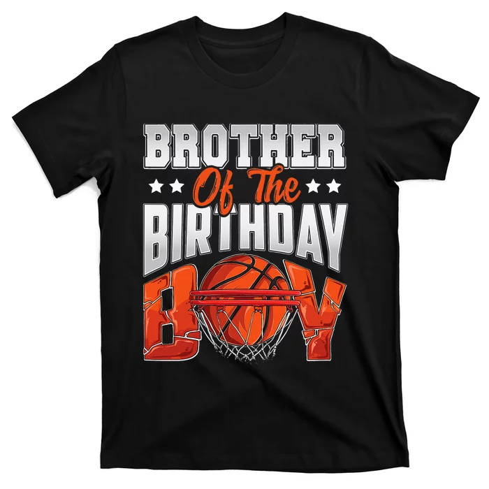 Brother basketball birthday Family Baller bday Party T-Shirt