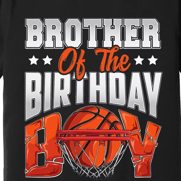 Brother basketball birthday Family Baller bday Party Premium T-Shirt