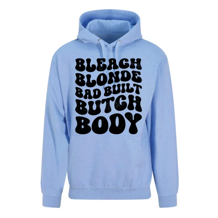 Bleach Blonde Bad Built Butch Body Unisex Surf Hoodie