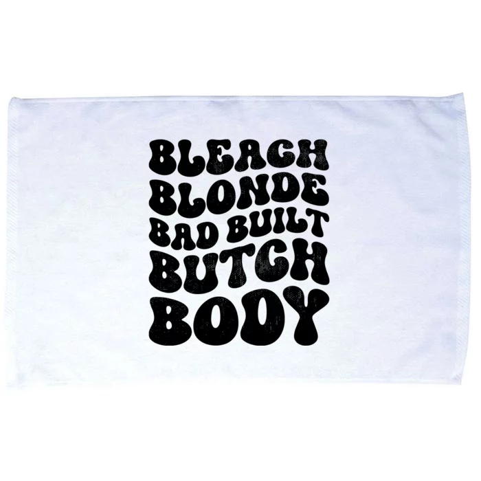 Bleach Blonde Bad Built Butch Body Microfiber Hand Towel