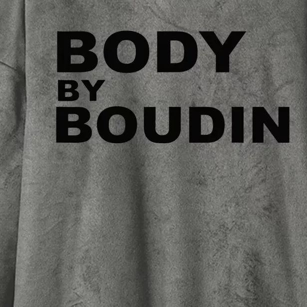 Body By Boudin  Louisiana Cajun Food Souvenir Hooded Wearable Blanket