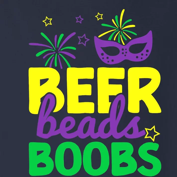 Beers Beads Boobs Mardi Gras Carnival Masquerade Masks Toddler Long Sleeve Shirt