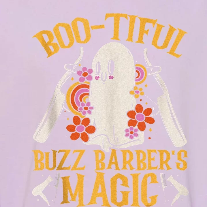 Bootiful Buzz BarberS Magic Scary Barber Funny Halloween Garment-Dyed Sweatshirt