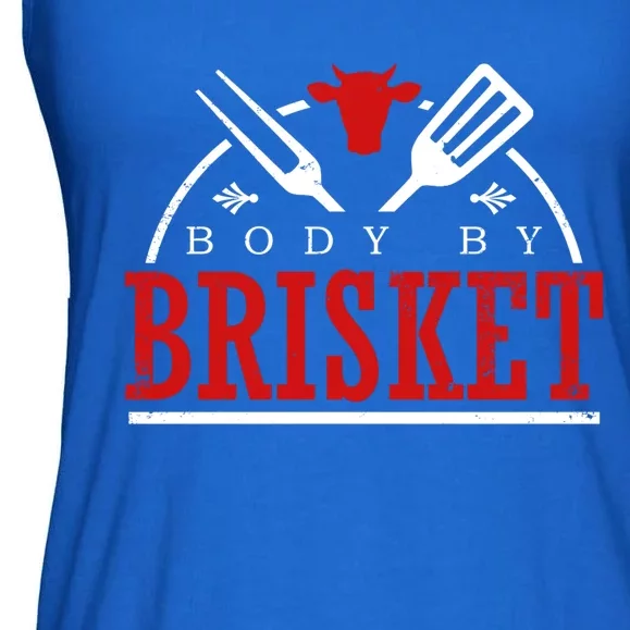 Body By Brisket Gift Funny Bbq Smoker And Grilling Gift Ladies Essential Flowy Tank