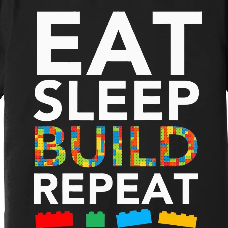 Building Blocks Bricks The Master Builder's Guide Premium T-Shirt