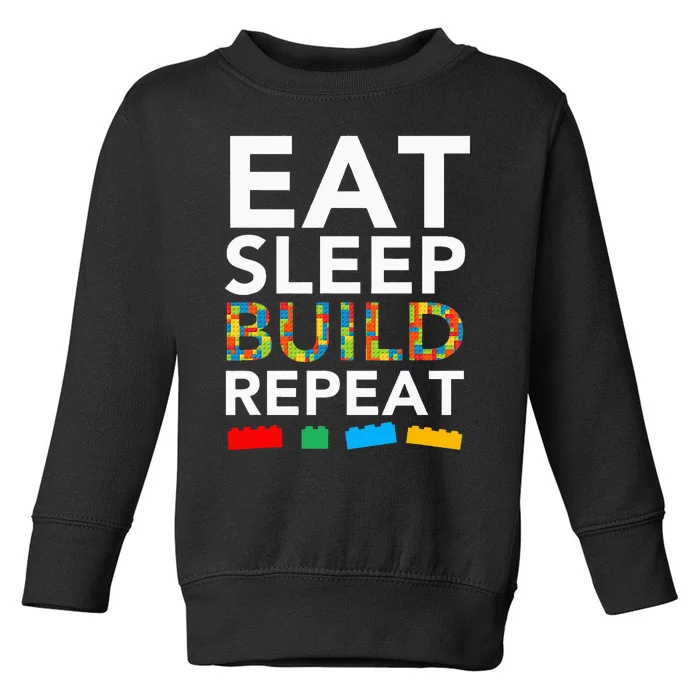 Building Blocks Bricks The Master Builder's Guide Toddler Sweatshirt