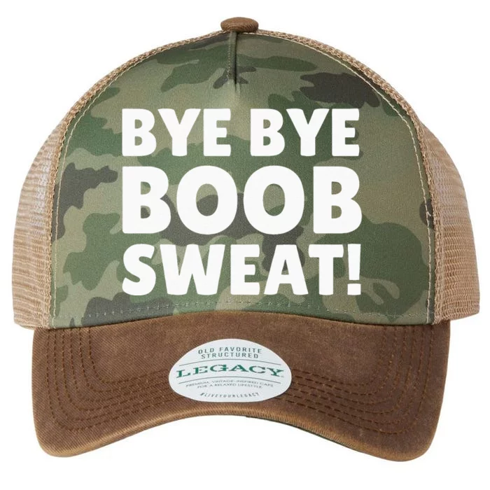 Bye Bye Boob Sweat! Funny Breast Reduction Legacy Tie Dye Trucker Hat