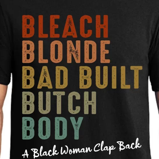 Bleach Blonde Bad Built Butch Body Black Woman Melanin Pajama Set