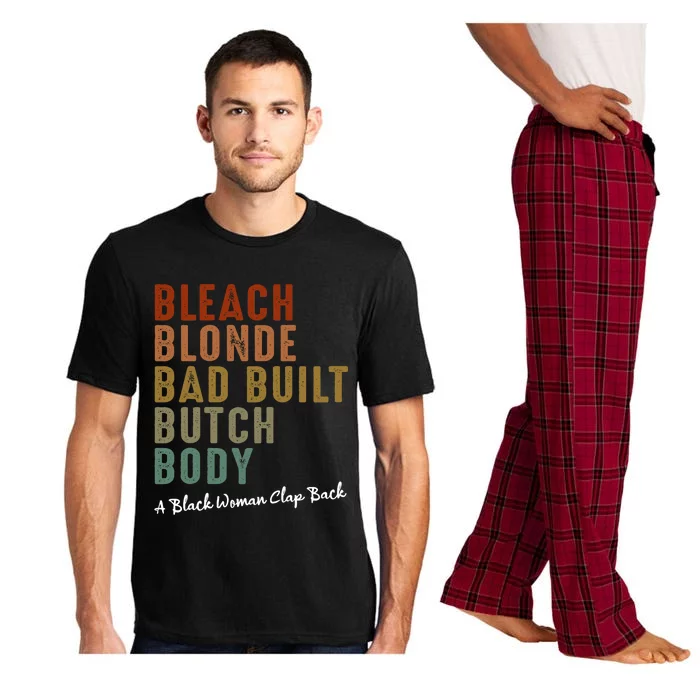 Bleach Blonde Bad Built Butch Body Black Woman Melanin Pajama Set