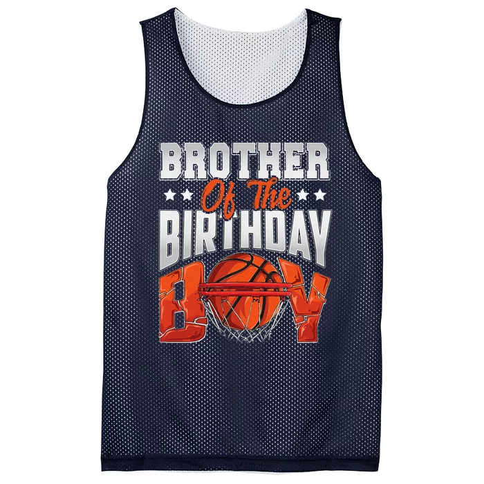 Brother Basketball Birthday Family Baller Bday Party Mesh Reversible Basketball Jersey Tank