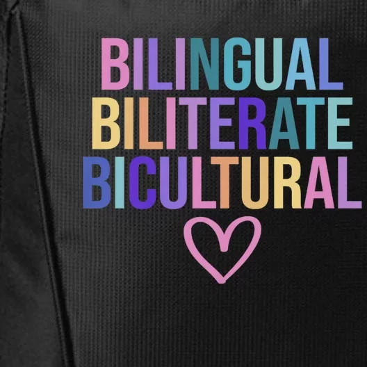 Bilingual Biliterate Bicultural Dual Language Immersion City Backpack