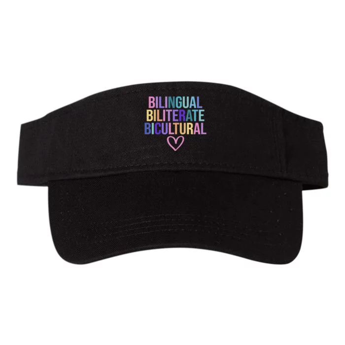 Bilingual Biliterate Bicultural Dual Language Immersion Valucap Bio-Washed Visor