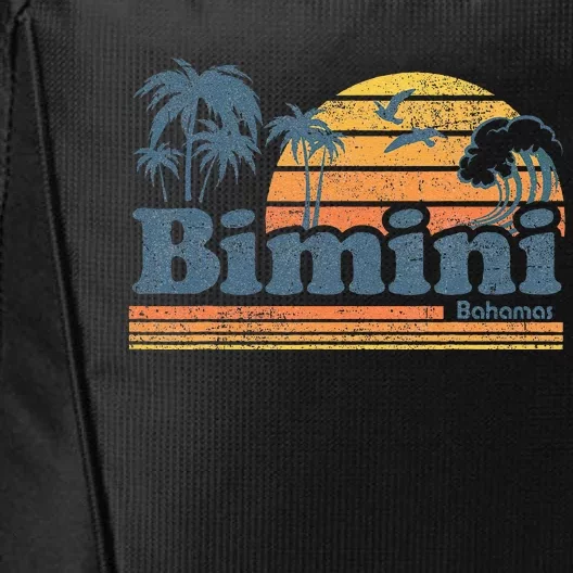 Bimini Bahamas Beach Summer Vacation Sun Vintage 70S Retro City Backpack