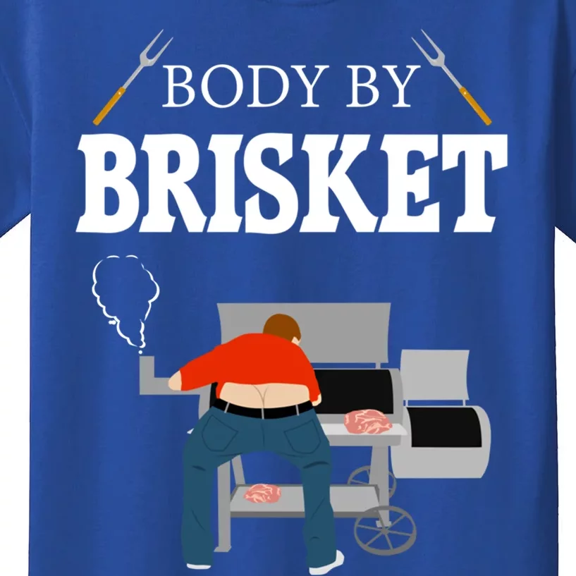 Body By Brisket Funny Bbq Gift Kids T-Shirt