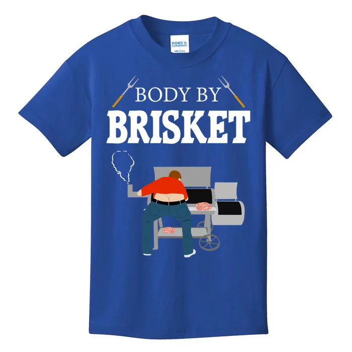 Body By Brisket Funny Bbq Gift Kids T-Shirt