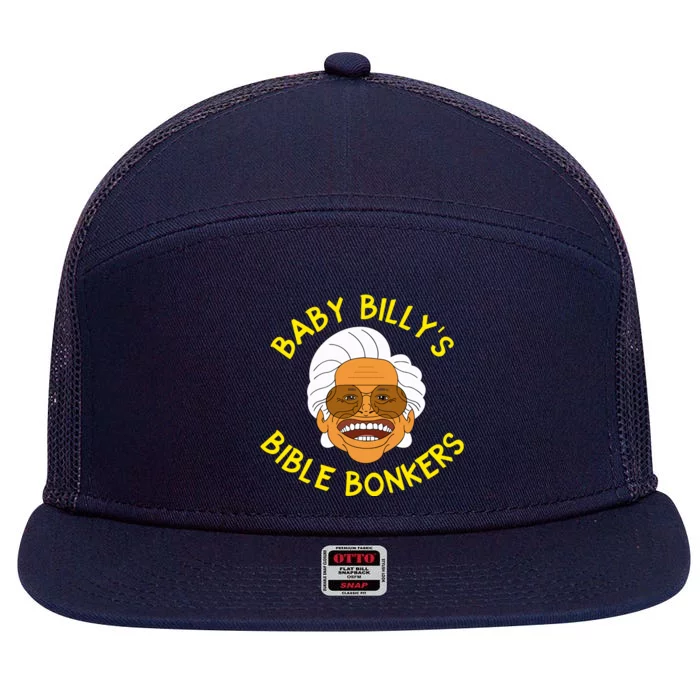 Baby Billys Bible Bonker 7 Panel Mesh Trucker Snapback Hat