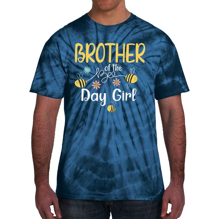 Brother Bee Birthday Party Matching Family First Bee Day Tie-Dye T-Shirt