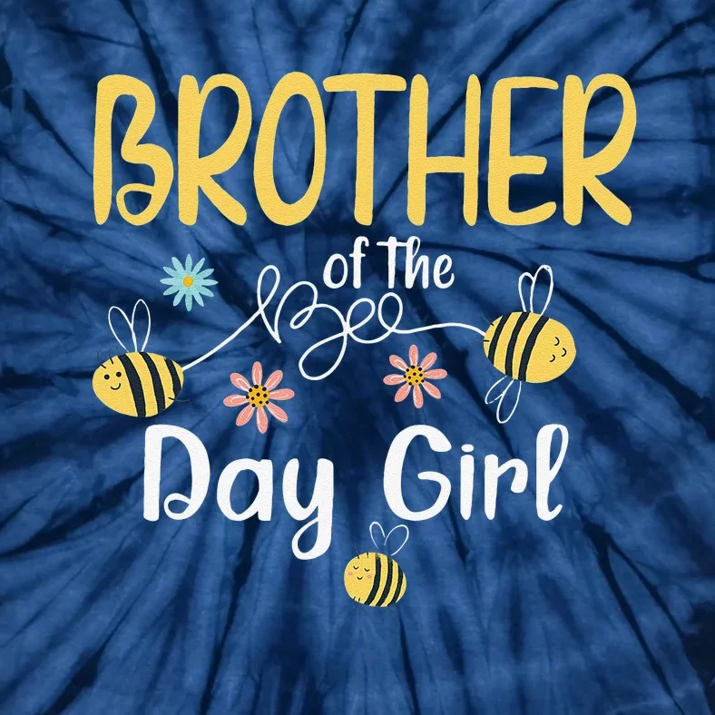 Brother Bee Birthday Party Matching Family First Bee Day Tie-Dye T-Shirt