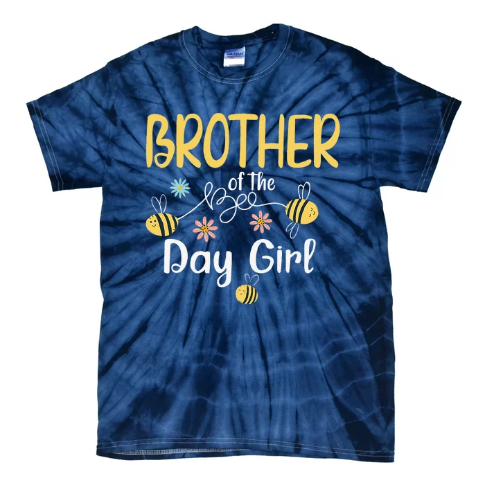 Brother Bee Birthday Party Matching Family First Bee Day Tie-Dye T-Shirt