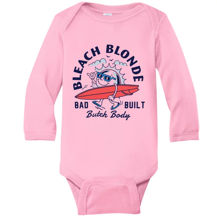 Bleach Blonde Bad Built Butch Body Baby Long Sleeve Bodysuit