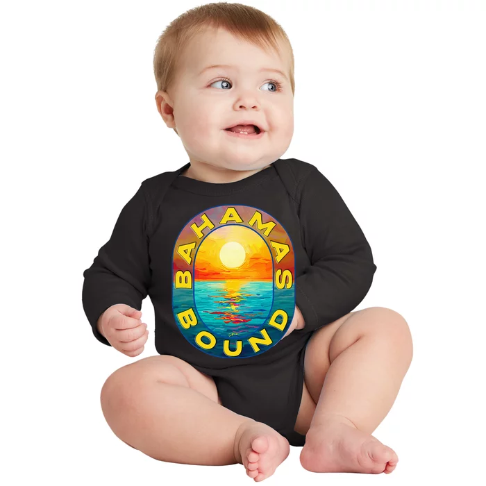 Bahamas Bound Baby Long Sleeve Bodysuit