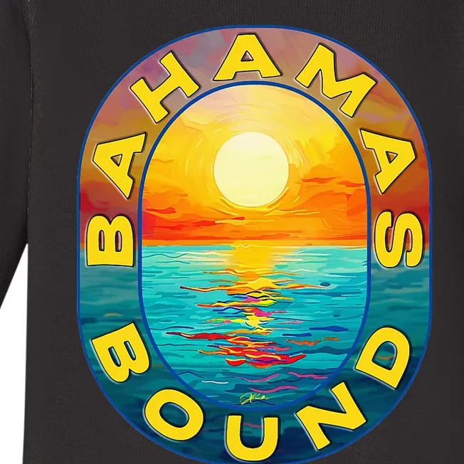 Bahamas Bound Baby Long Sleeve Bodysuit