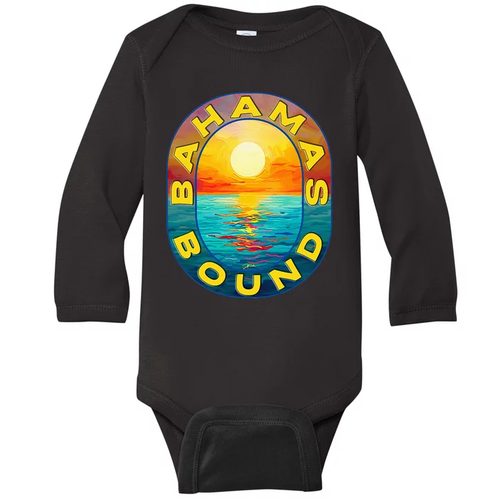 Bahamas Bound Baby Long Sleeve Bodysuit