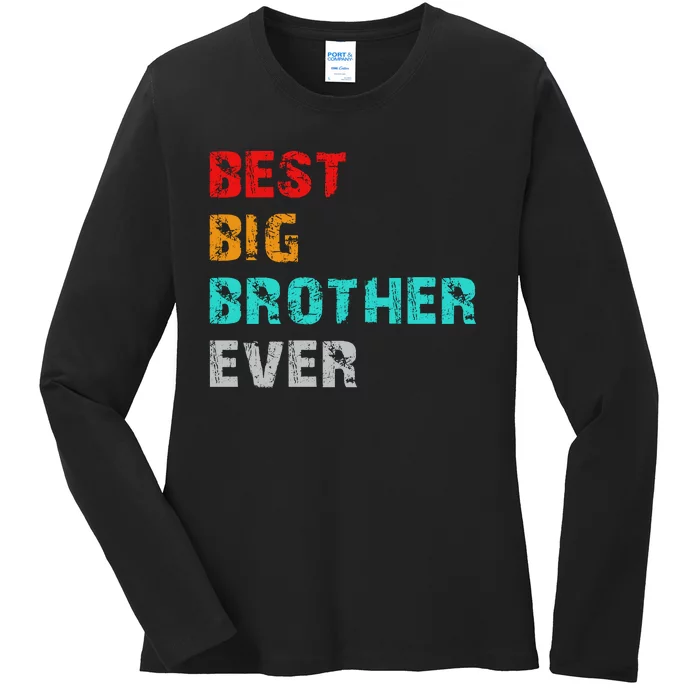 Best Big Brother Ever Ladies Long Sleeve Shirt