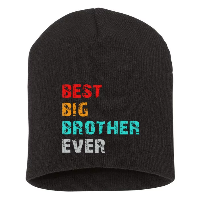 Best Big Brother Ever Short Acrylic Beanie