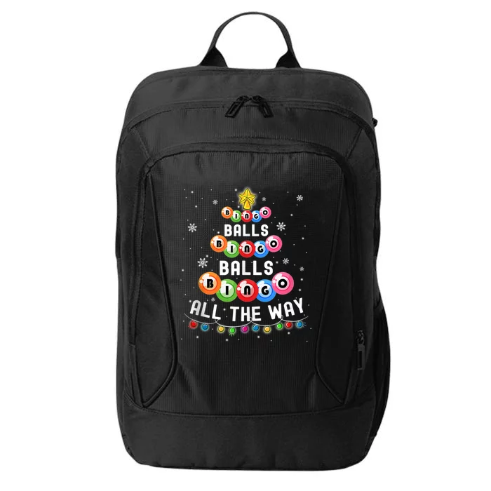 Bingo Balls Bingo All The Way Christmas Tree Funny Xmas Classic City Backpack