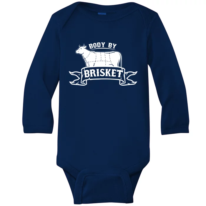 Body By Briskegift Barbecue Grill Or Grilling Gift Baby Long Sleeve Bodysuit