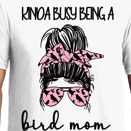 Busy Being Bird Mom Bird Owner Bird Mother Cool Gift Pajama Set