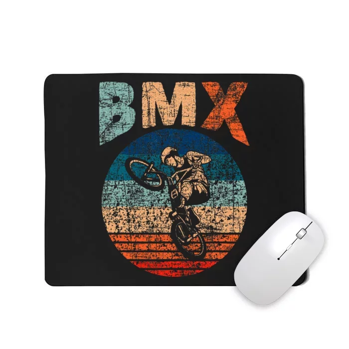 Bmx Bike Bicycle Rider Cyclist Racing Stunt Road Biking Mousepad