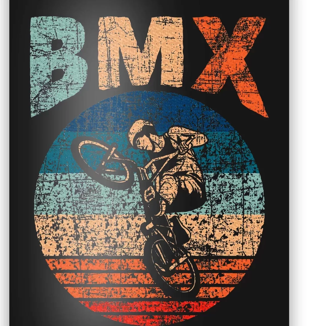 Bmx Bike Bicycle Rider Cyclist Racing Stunt Road Biking Poster