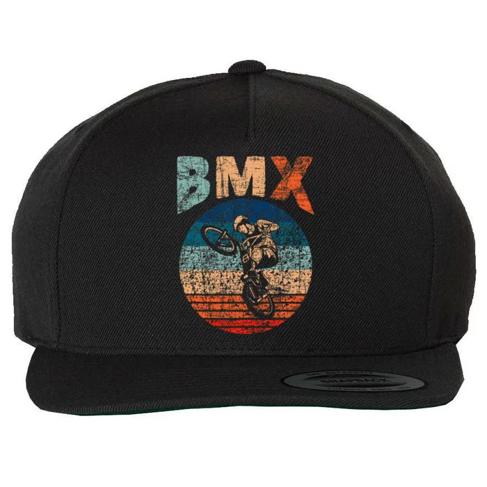 Bmx Bike Bicycle Rider Cyclist Racing Stunt Road Biking Wool Snapback Cap