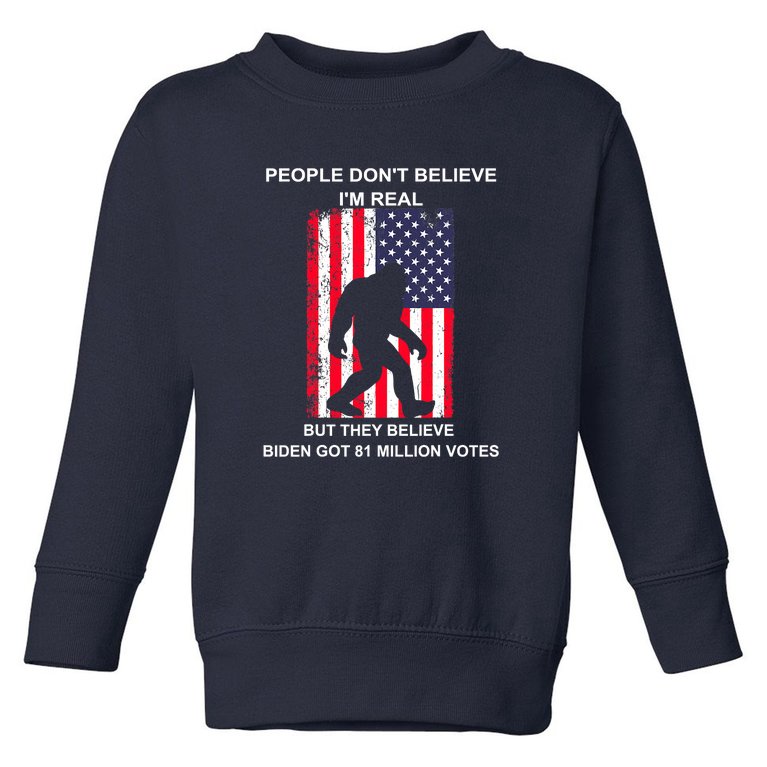 Believe Biden Bigfoot For 4th Of July Toddler Sweatshirt