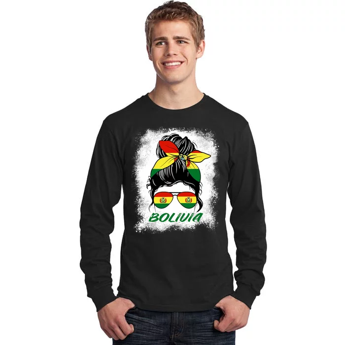 Bolivia Bleached Bolivian Bolivian Tall Long Sleeve T-Shirt