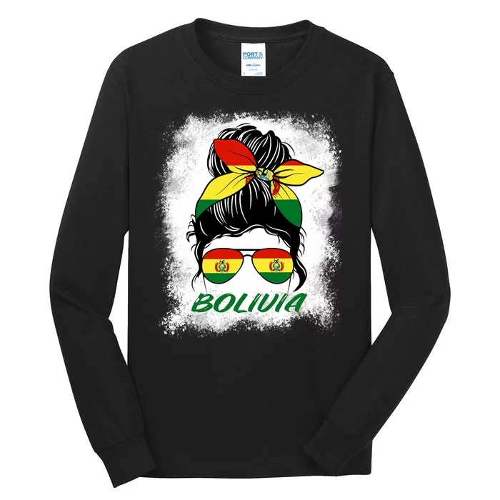 Bolivia Bleached Bolivian Bolivian Tall Long Sleeve T-Shirt