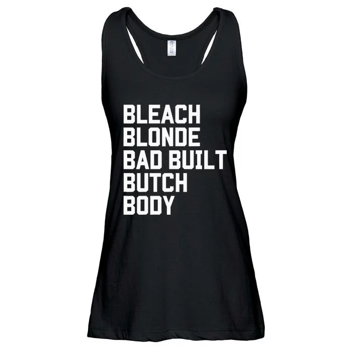 Bleach Blonde Bad Built Butch Body Antimaga Ladies Essential Flowy Tank