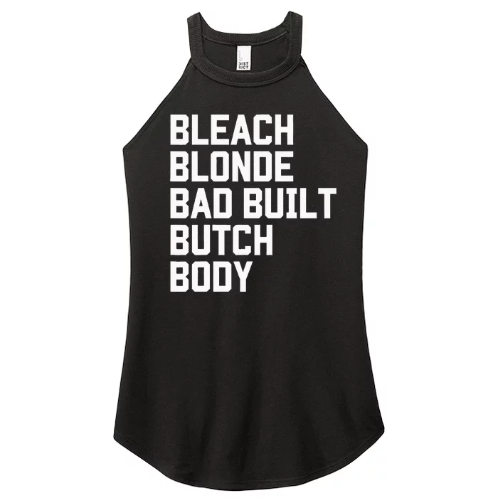 Bleach Blonde Bad Built Butch Body Antimaga Women’s Perfect Tri Rocker Tank