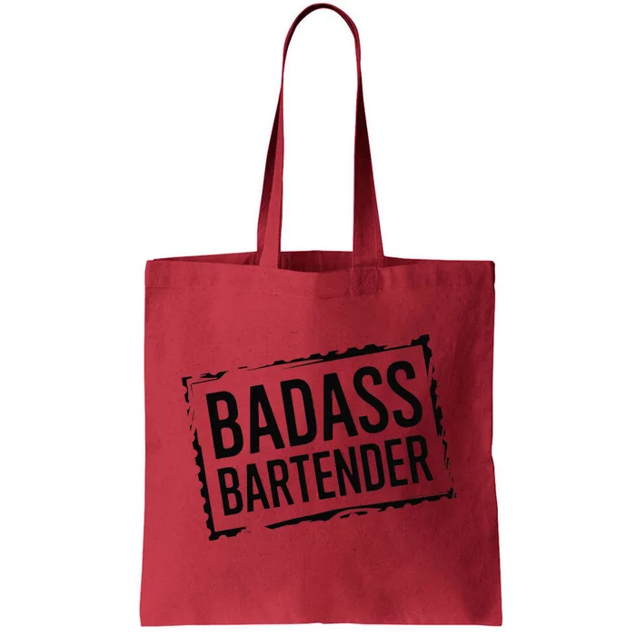 Badass Bartender Barkeeper Mixer Drinks Server Tote Bag